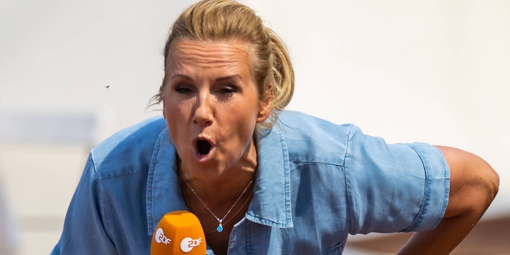 Moderatorin Andrea Kiewel ist außer sich.