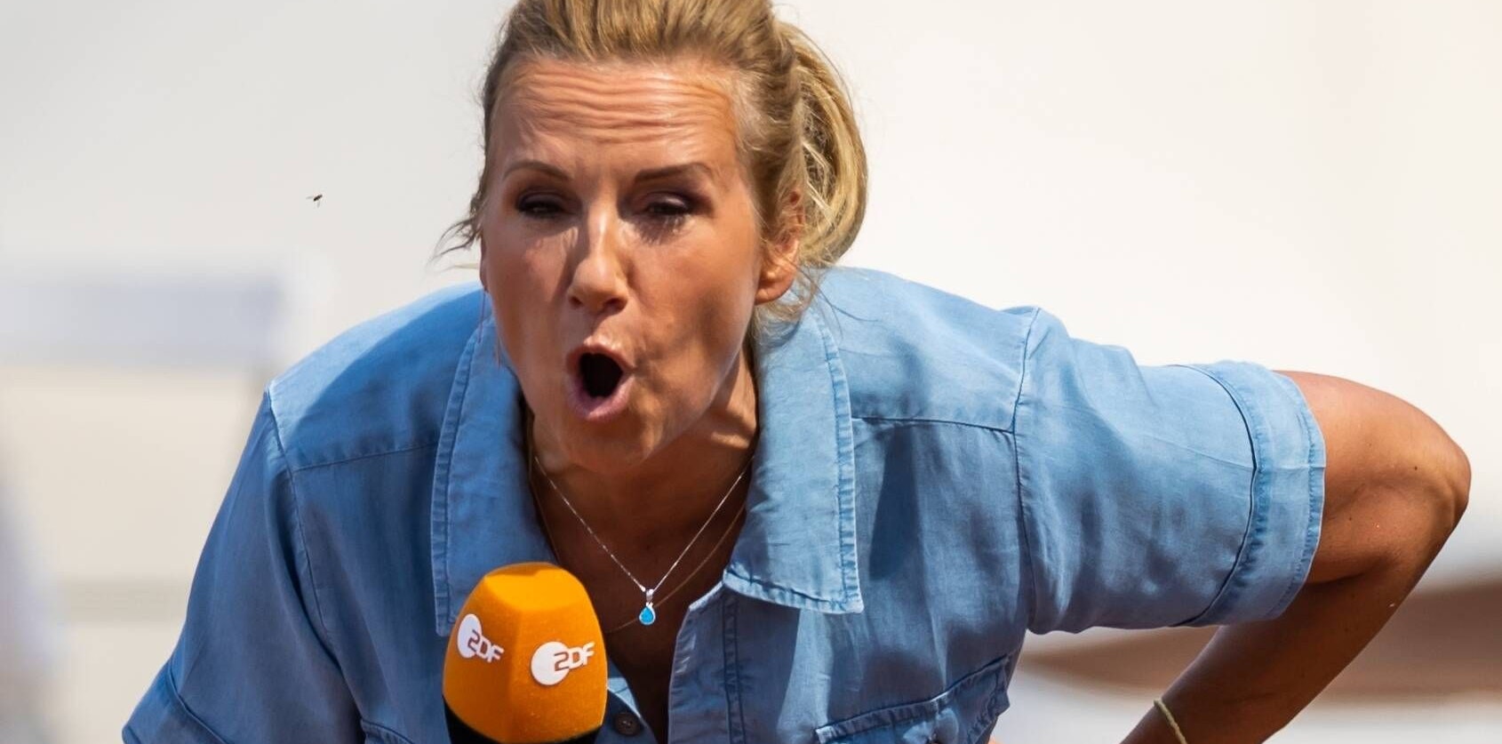 Moderatorin Andrea Kiewel ist außer sich.