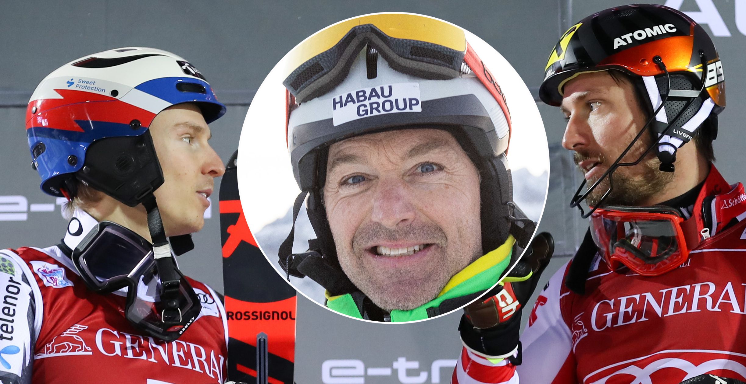 Hans Knauß über Marcel Hirscher (r.) und Henrik Kristoffersen (l.)