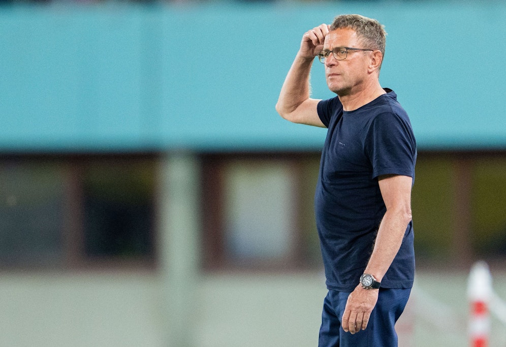 ÖFB-Teamchef Ralf Rangnick haderte nach der 1:2-Pleite gegen Dänemark mit dem Ergebnis. 
