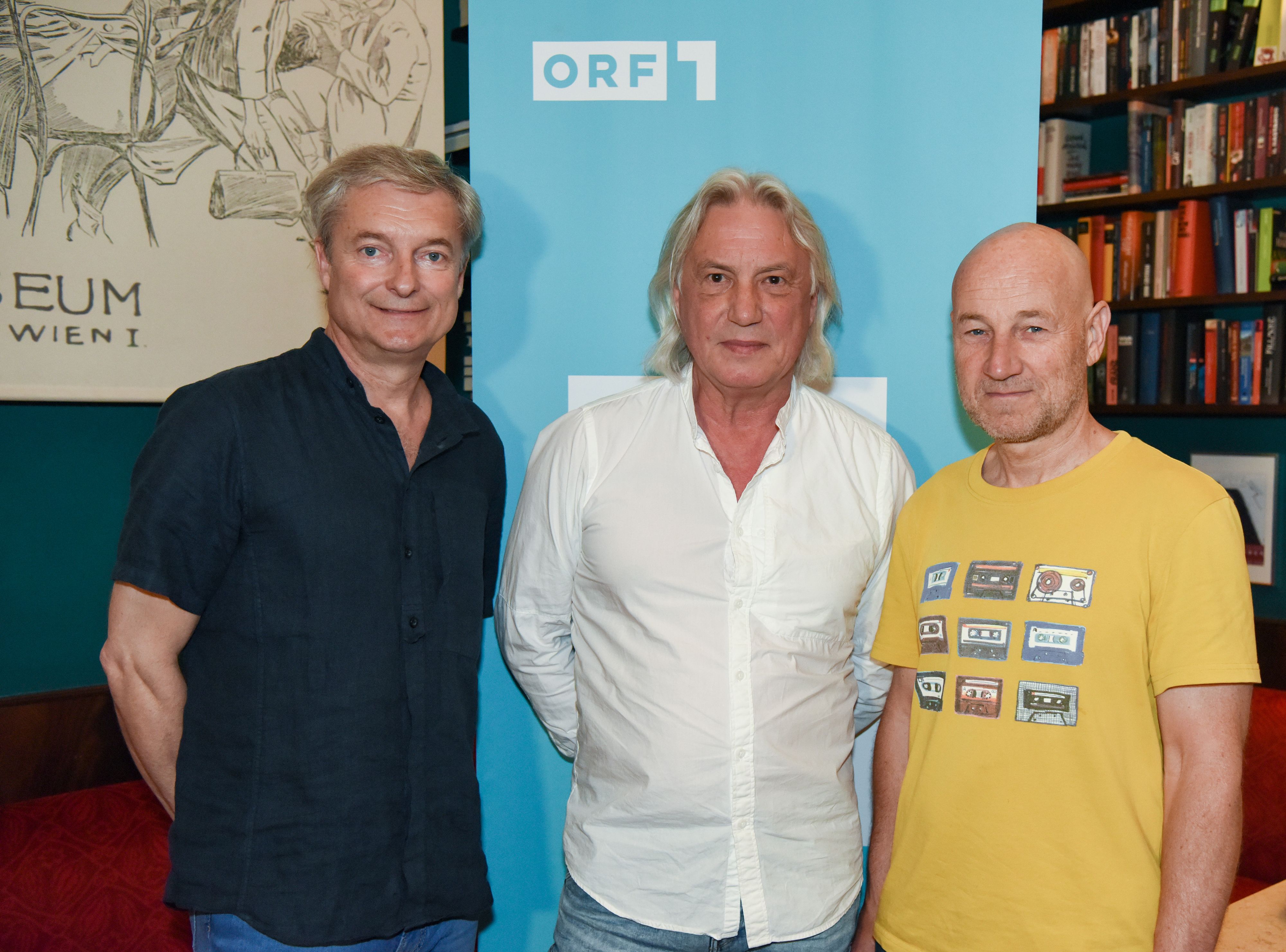 Dorfer und Düringer mit Regisseur Sicheritz