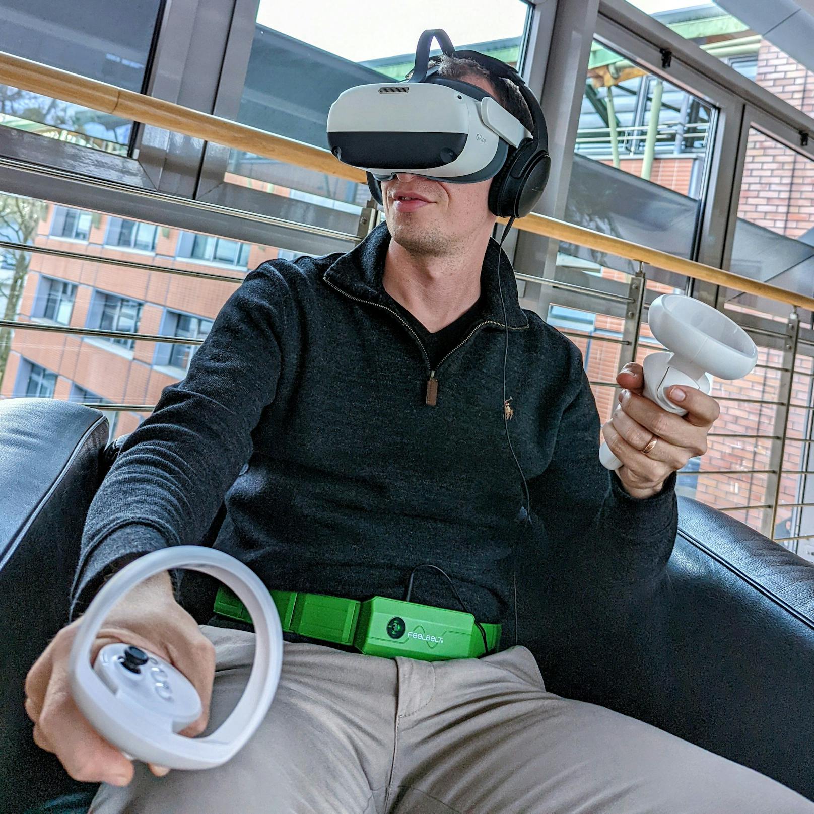 Gaming-Gürtel Feelbelt unterstützt das neue VR-Headset Pico Neo 3 Link für neue Wahrnehmungsdimensionen bei VR Experiences