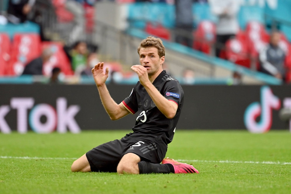 Thomas Müller bei der Achtelfinal Niederlage