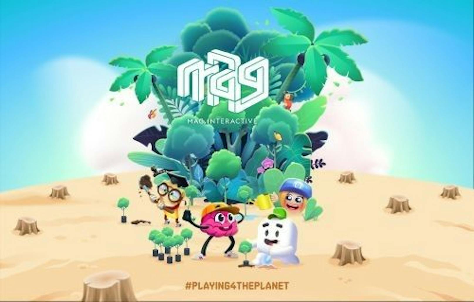 MAG Interactive ist das dritte Jahr in Folge Teil der "Playing for the Planet"-Kampagne.