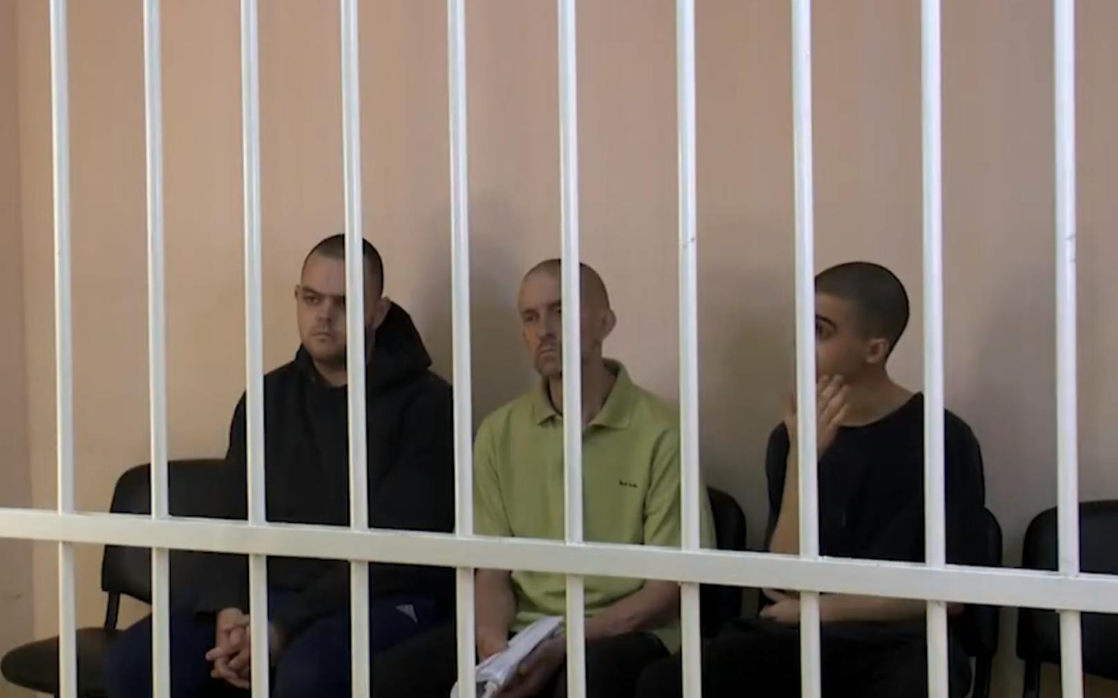Den drei Angeklagten wird in Donezk der Prozess gemacht. 