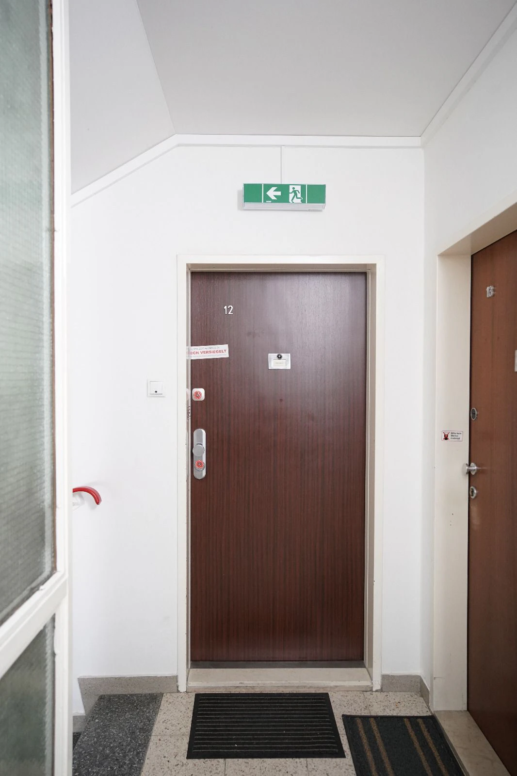 Die Wohnung ist versiegelt.&nbsp;