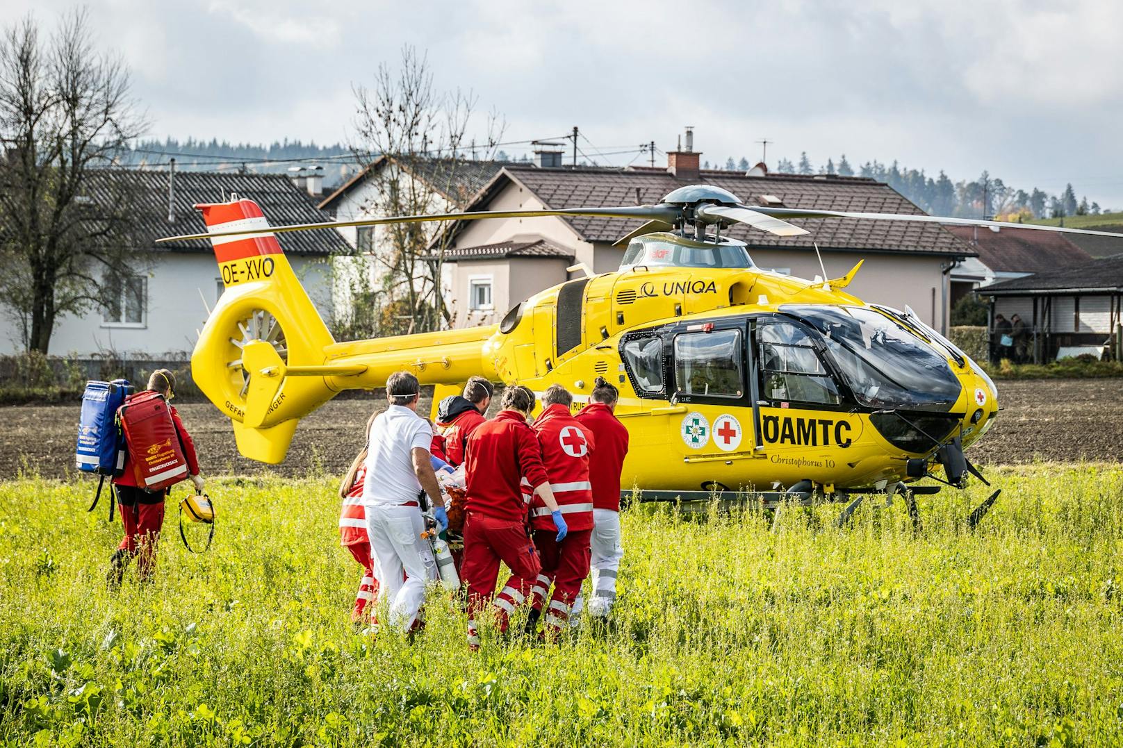 Im Einsatz war damals auch ein Rettungshubschrauber.