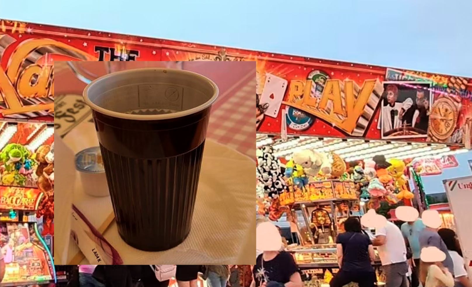 Becherkaffee um 3,50 Euro am St. Pöltner Volksfest