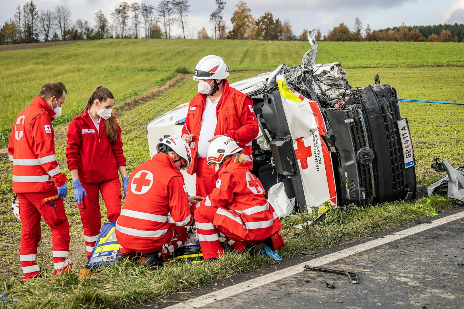 Eine 83-jährige Patientin wurde noch ins Krankenhaus gebracht, verstarb dort aber später.&nbsp;