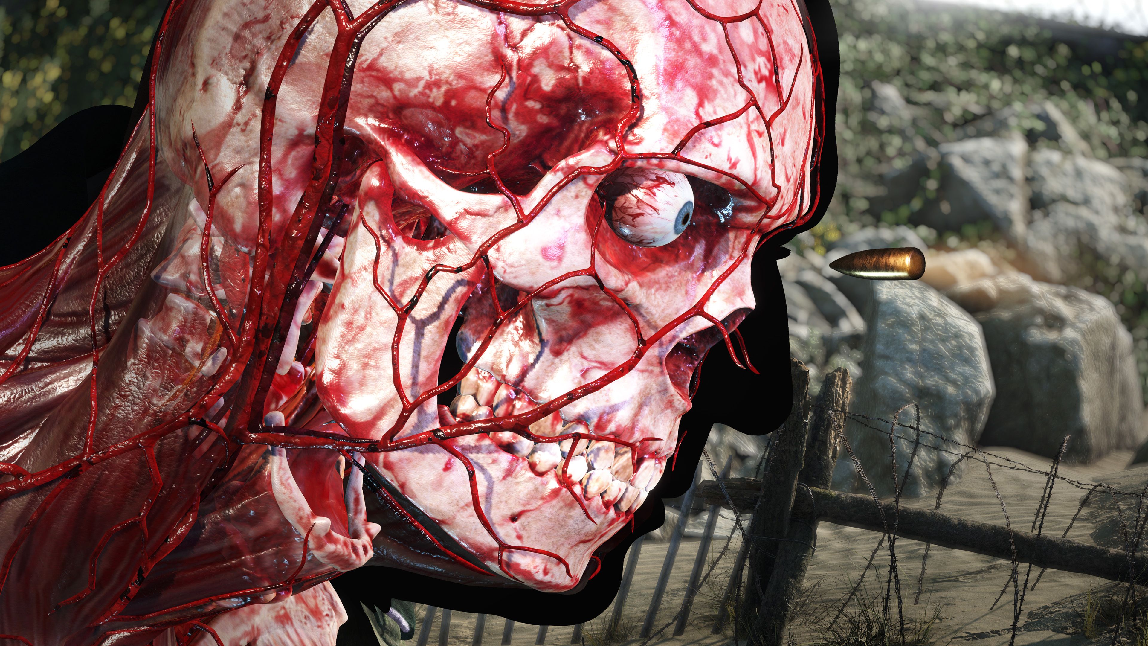 "Sniper Elite 5" im Test: Die X-Ray-Cam ist wieder dabei und noch detaillierter. Sie kann aber komplett abgeschaltet werden.