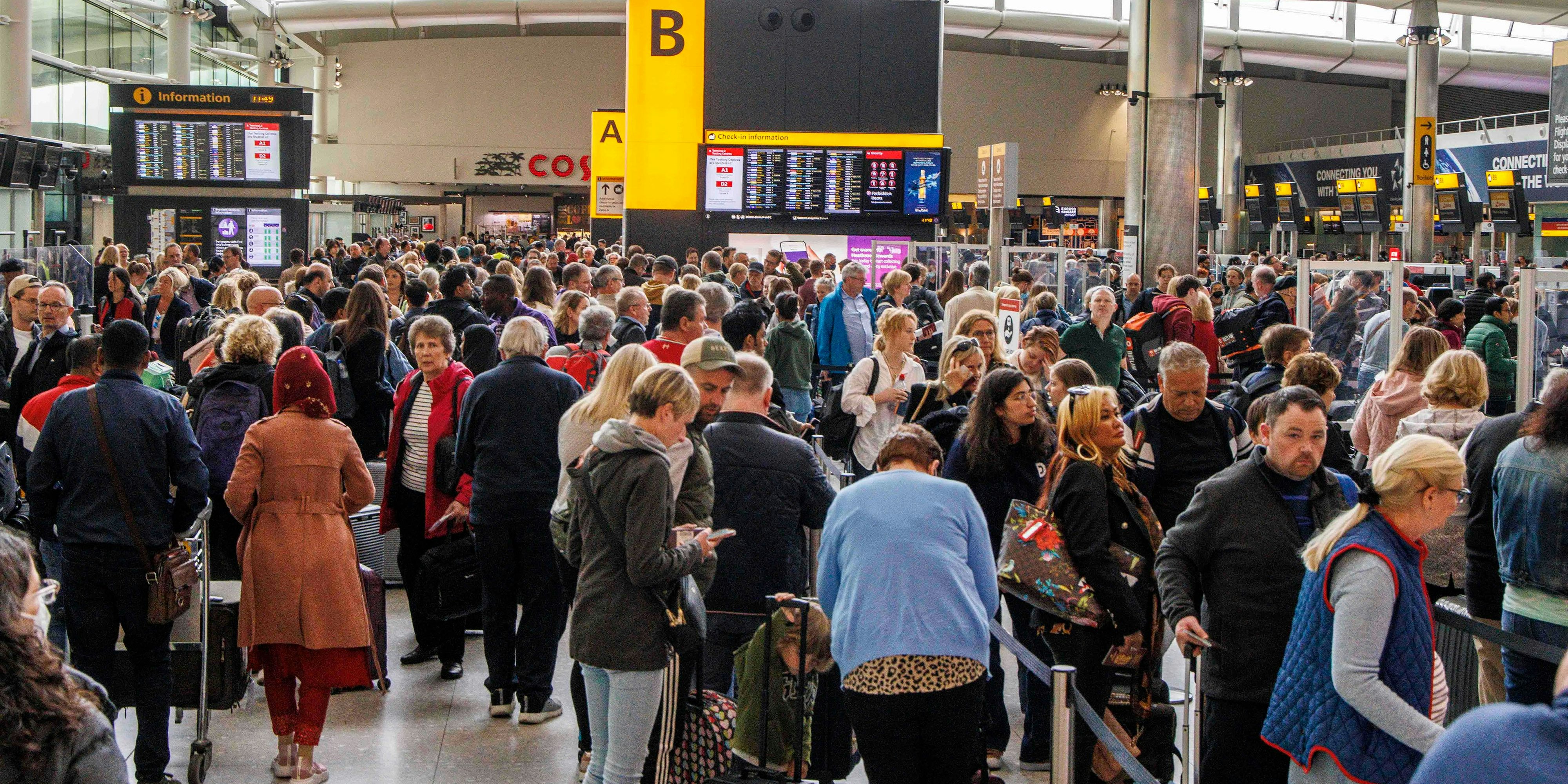 Chaos auf dem Londoner Heathrow-Airport