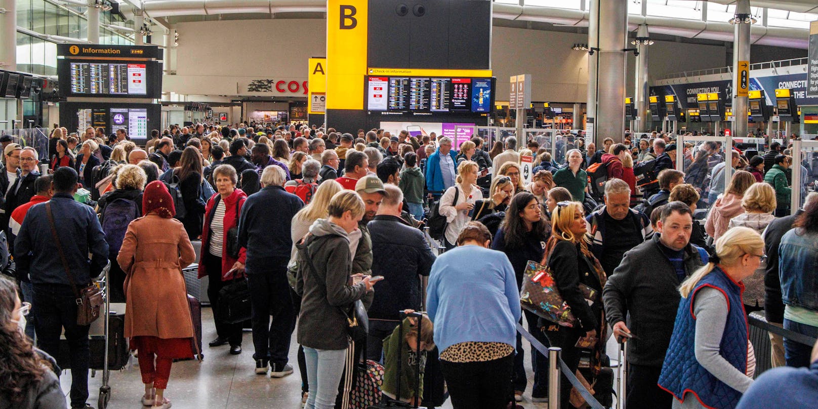 Chaos auf dem Londoner Heathrow-Airport