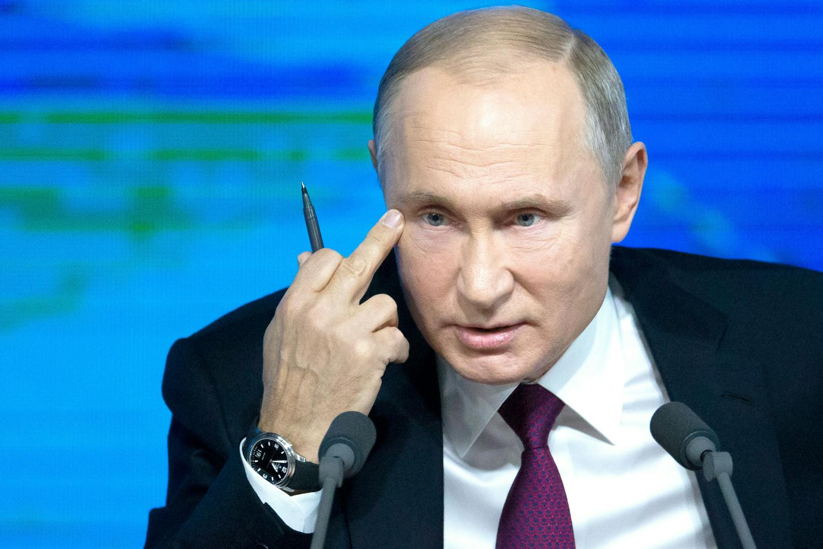 Wladimir Putin ist wütend. Hinter verschlossenen Türen tobt er im Kreml. (Archivbild)