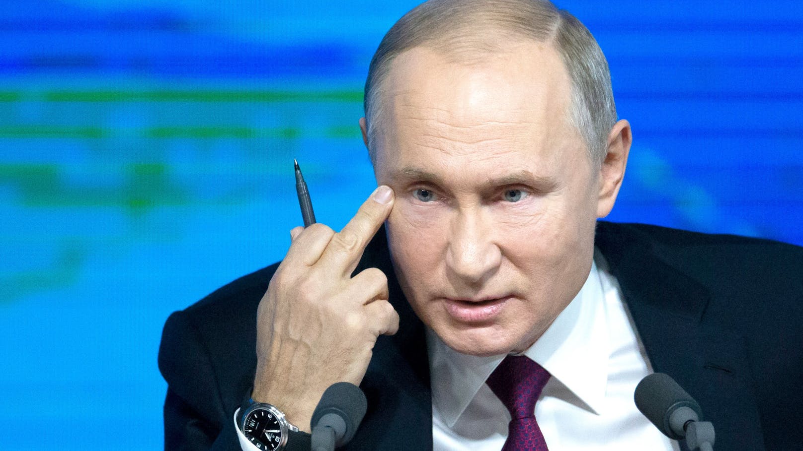 Wladimir Putin ist stinksauer.