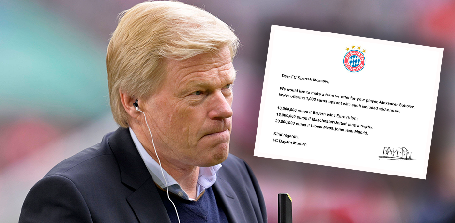 Spartak Moskau scherzt über die Bayern. 