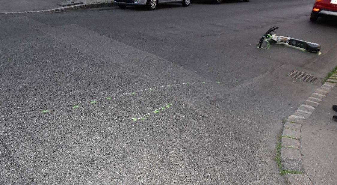E-Scooter-Unfall Anfang Juni in Wien-Meidling. 