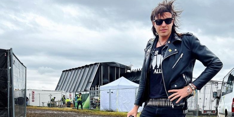 Marco Pogo beim Nova Rock.