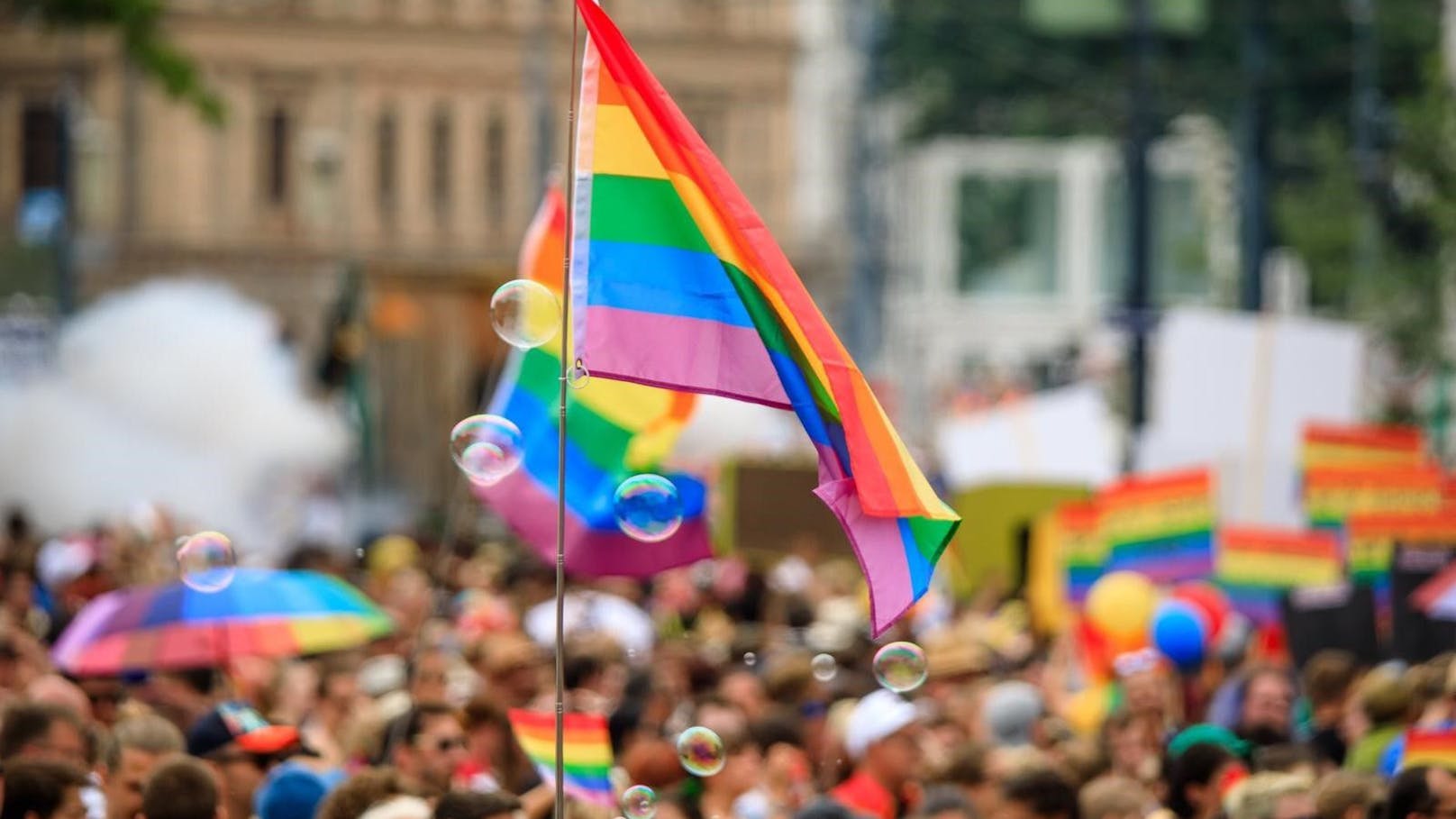 Die Wiener Neos halten die Fahne hoch für eine queere Jugendkultur in Wien.