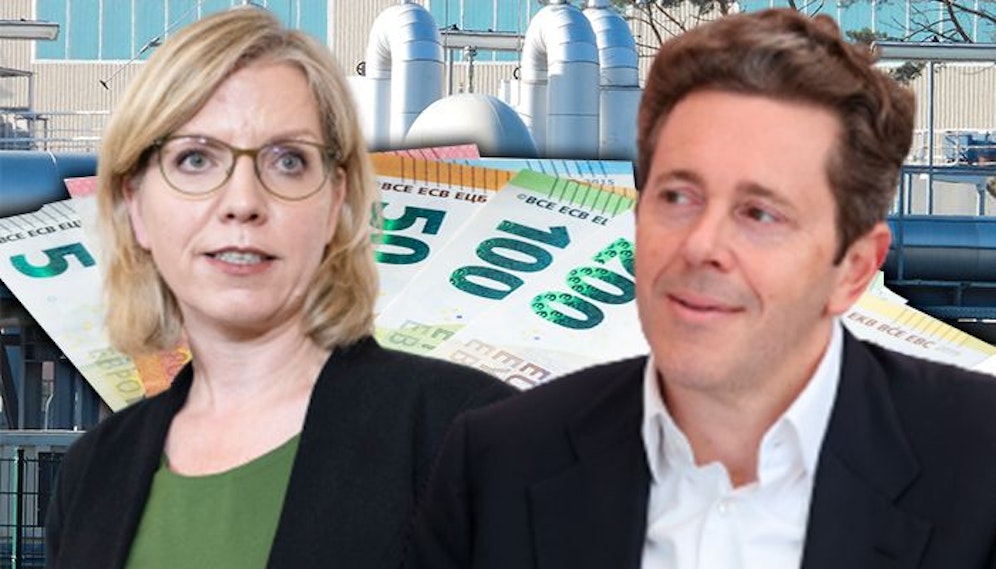 Umweltministerin Leonore Gewessler und WKÖ-Boss Harald Mahrer.