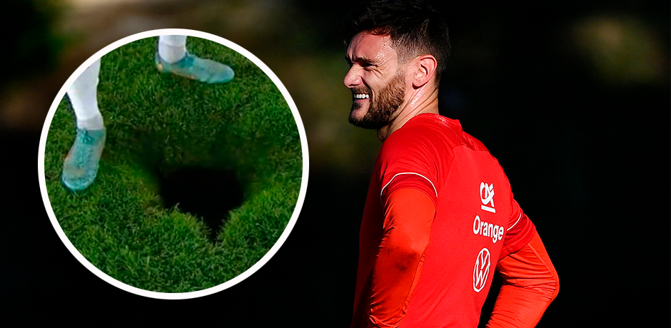 Hugo Lloris staunte über das Happel-Loch. 