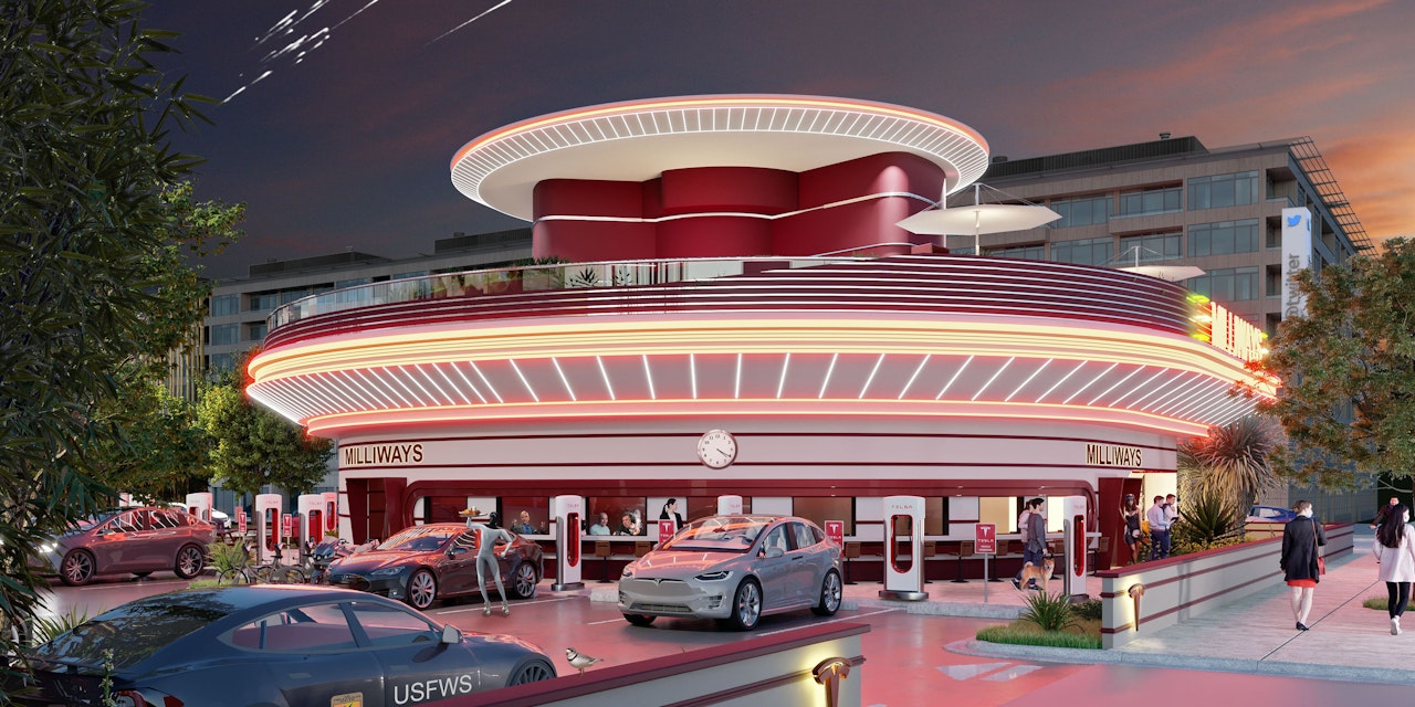 Elon Musk erstes TeslaRestaurant Heute.at