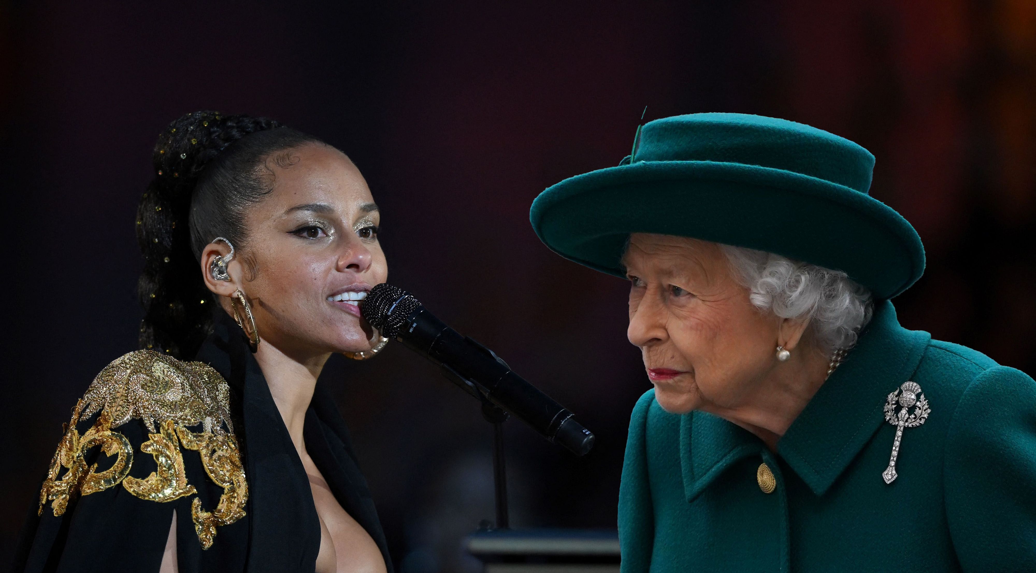 Alicia Keys und Queen Elizabeth II.