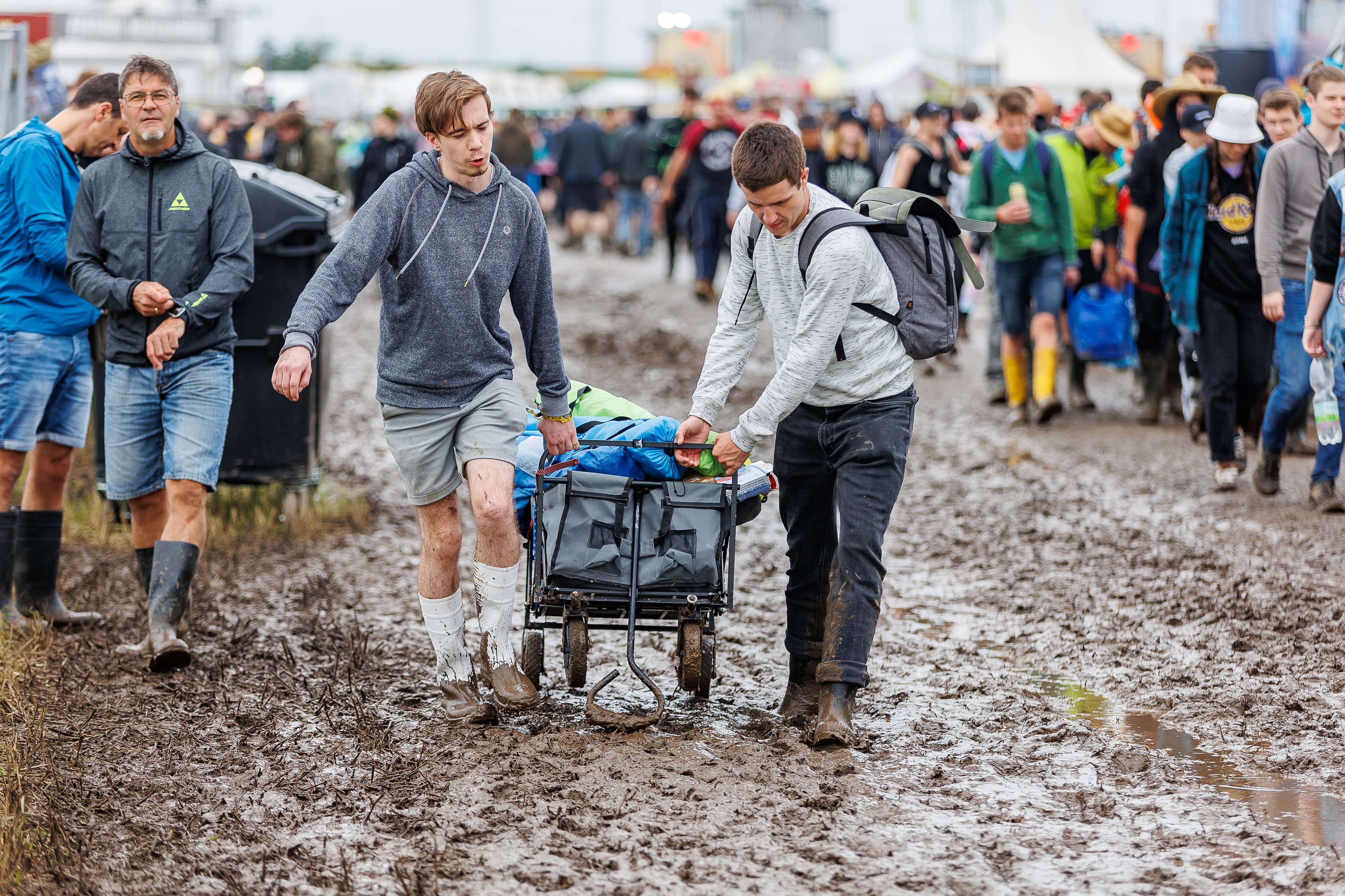 Viel Schlamm beim Nova Rock 2022