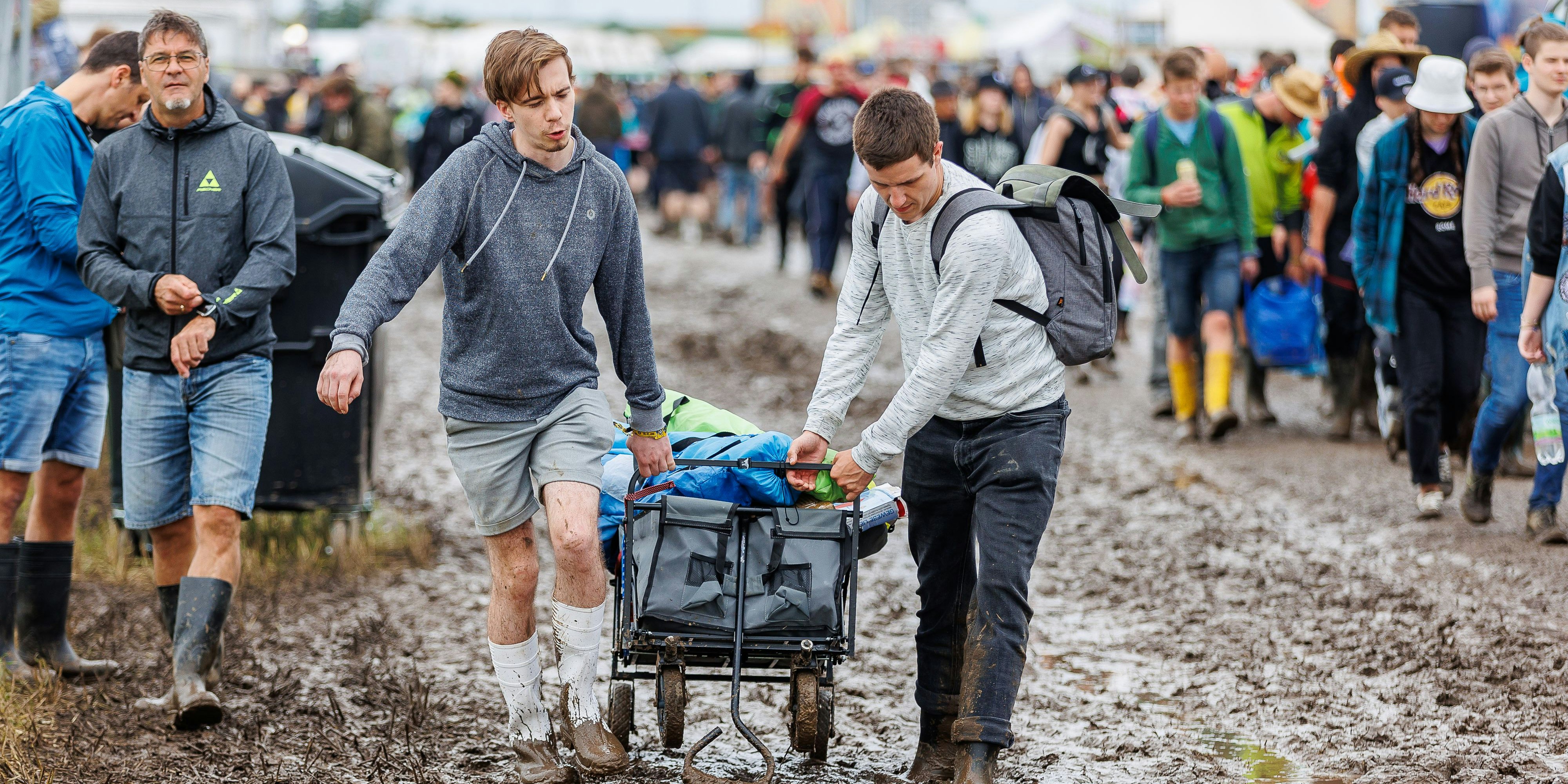 Viel Schlamm beim Nova Rock 2022