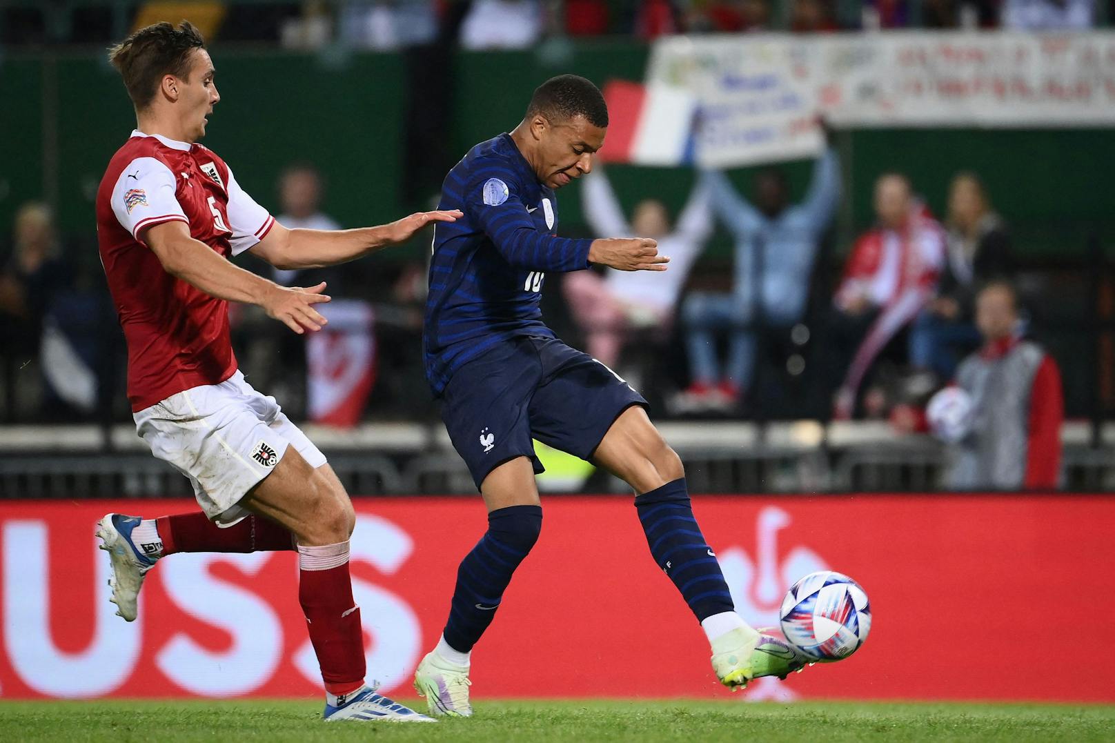 Superstar Kylian Mbappe erzielte Frankreichs 1:1-Ausgleich. 