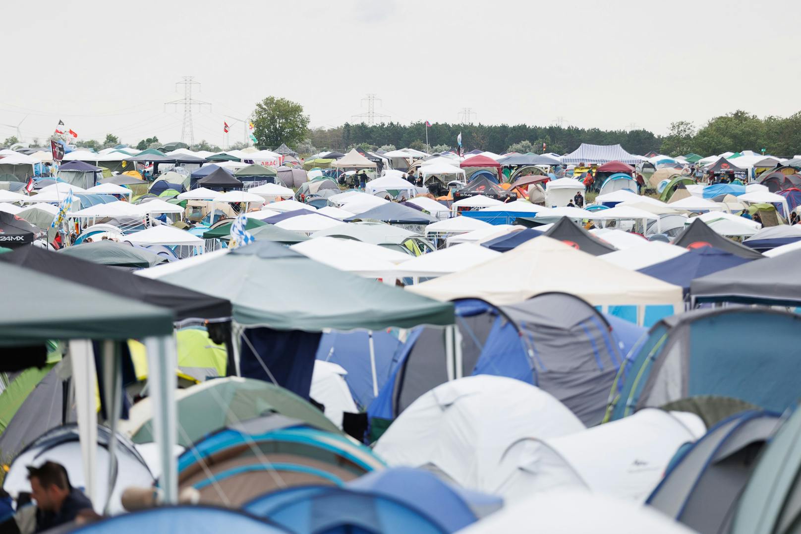 Die Zelte beim Nova Rock 2022