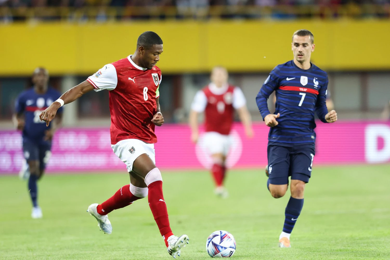 David Alaba musste verletzt ausgetauscht werden. 