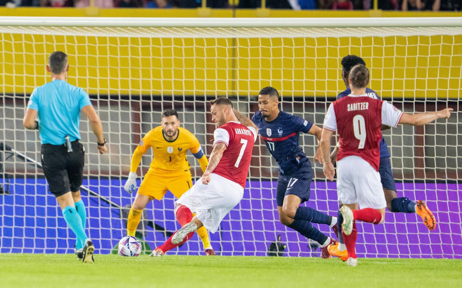 Marko Arnautovic verpasste den Doppelschlag mit einem Schuss aus der Drehung. 