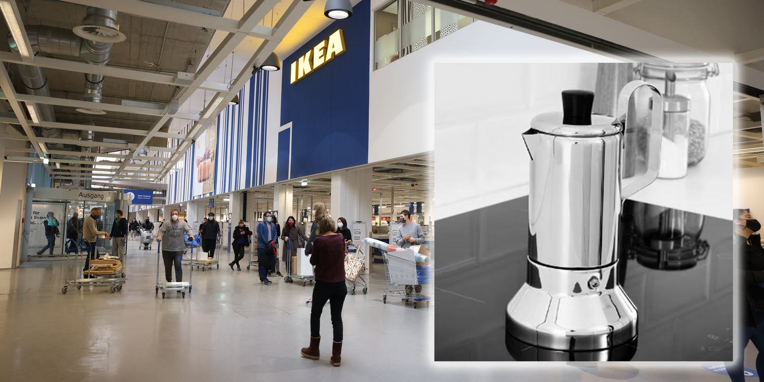 Ikea muss den "METALLISK"-Espressokocher zurückrufen.