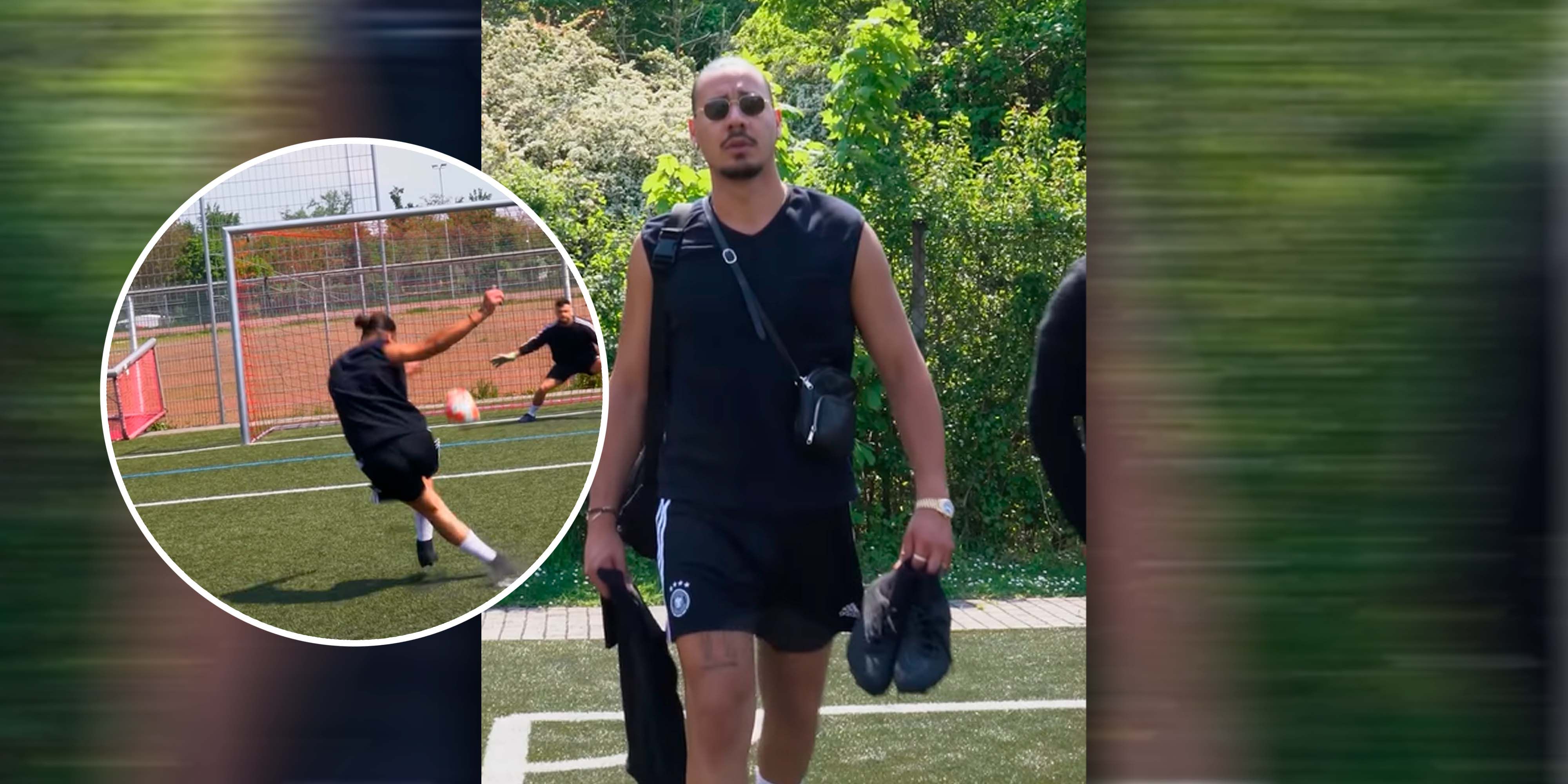 Apache zeigt, was er am Ball kann.