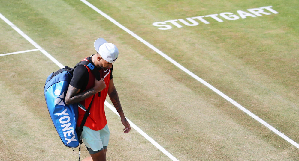 Nick Kyrgios ist nach einem echten Skandal-Auftritt in Stuttgart ausgeschieden. 