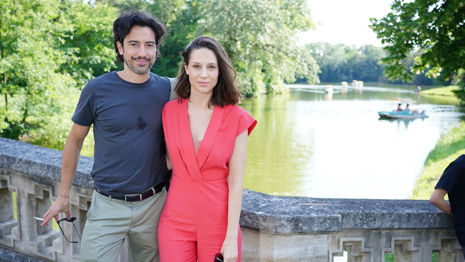 Stefano Bernardin mit Ulrike Auerböck.