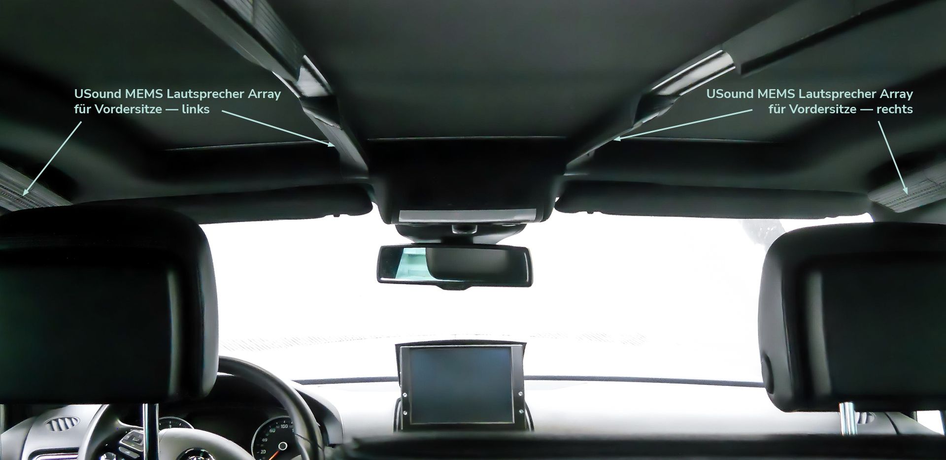 USound MEMS-Lautsprecher ermöglichen neue Audioerlebnisse in Fahrzeugen.