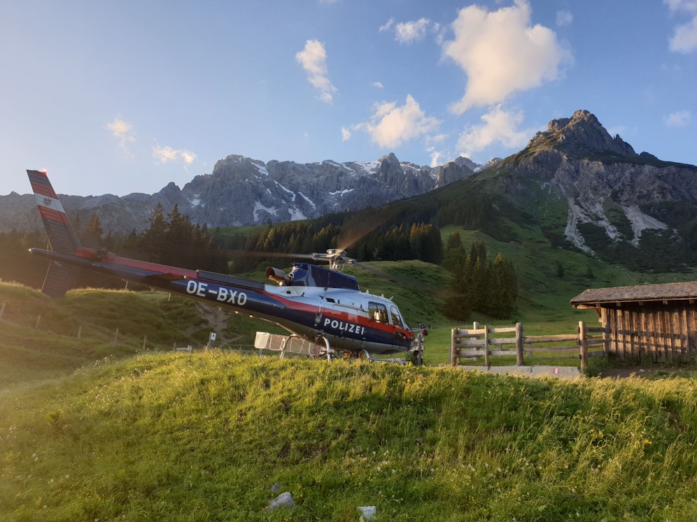 Die Polizei Salzburg musste mit einem Rettungshubschrauber ausrücken.&nbsp;