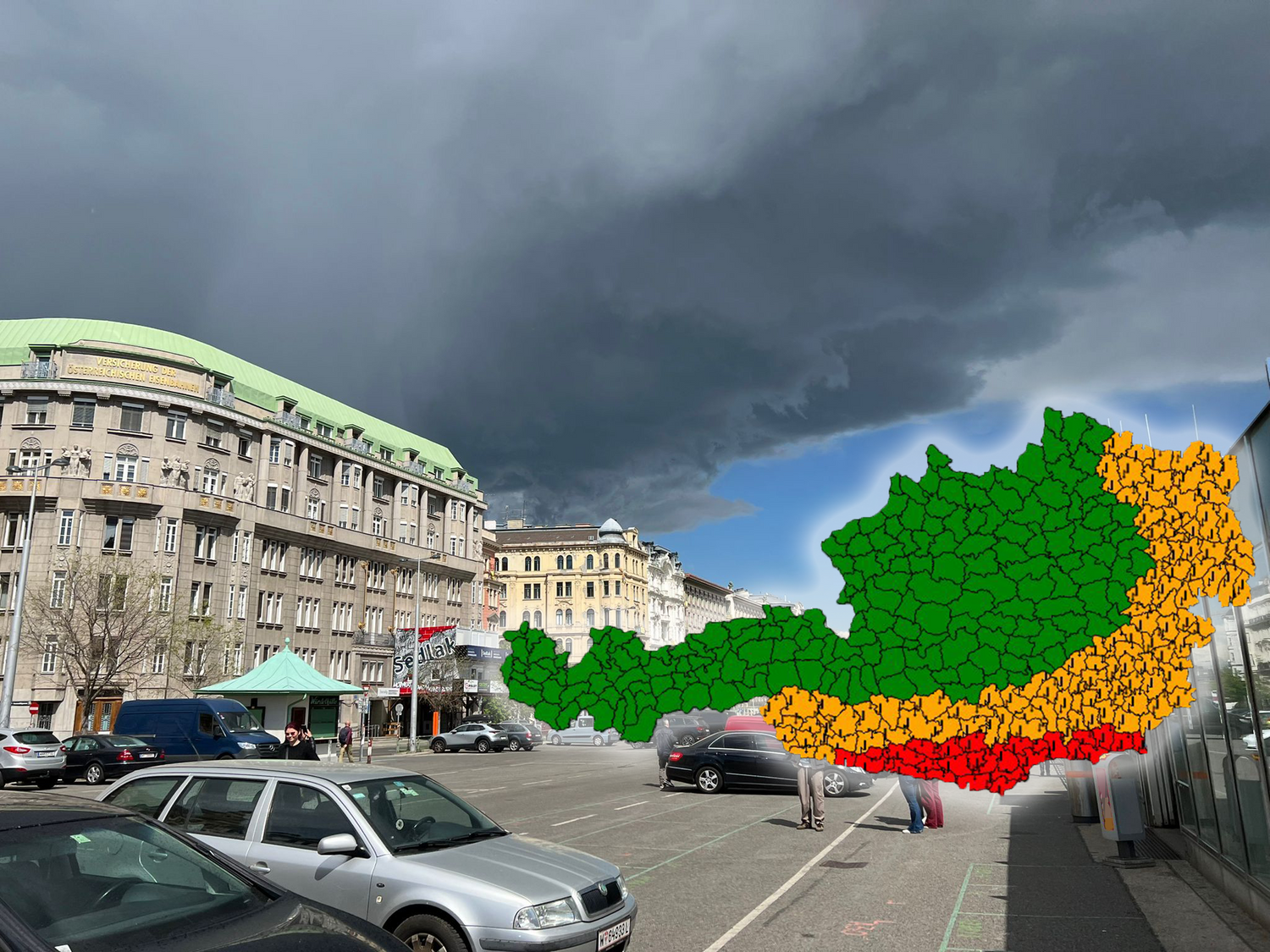Der sonntägliche Sonnenschein wird am Montag von Gewittern verdrängt.
