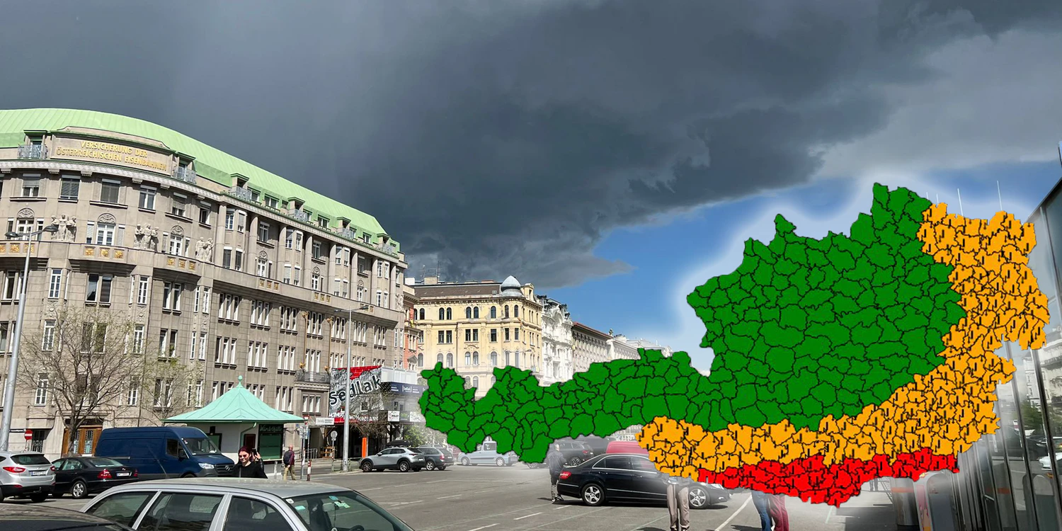 Der sonntägliche Sonnenschein wird am Montag von Gewittern verdrängt.