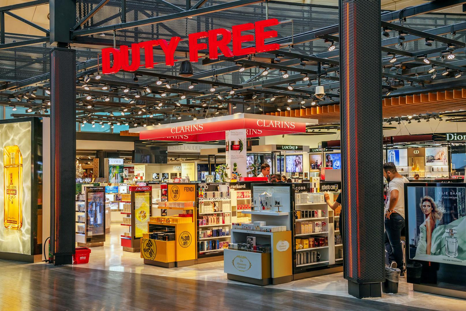 Symbolbild eines Duty-Free-Shops