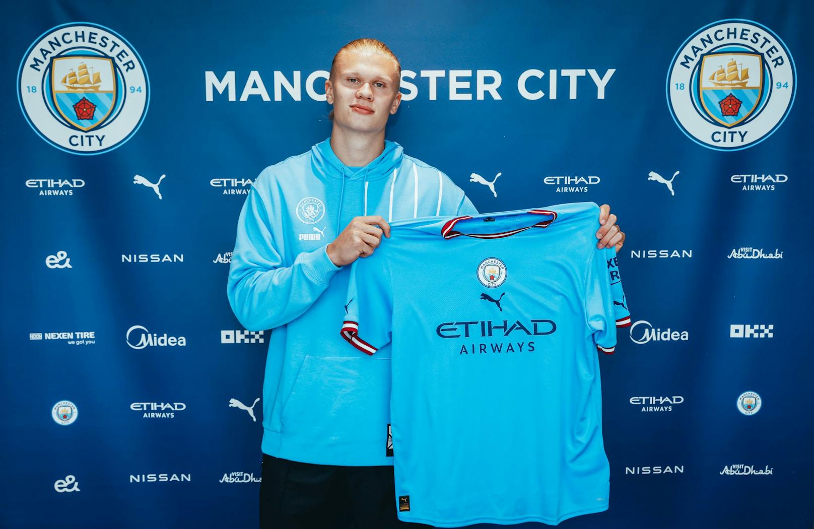 Erling Haaland wurde offiziell bei Manchester City vorgestellt. 