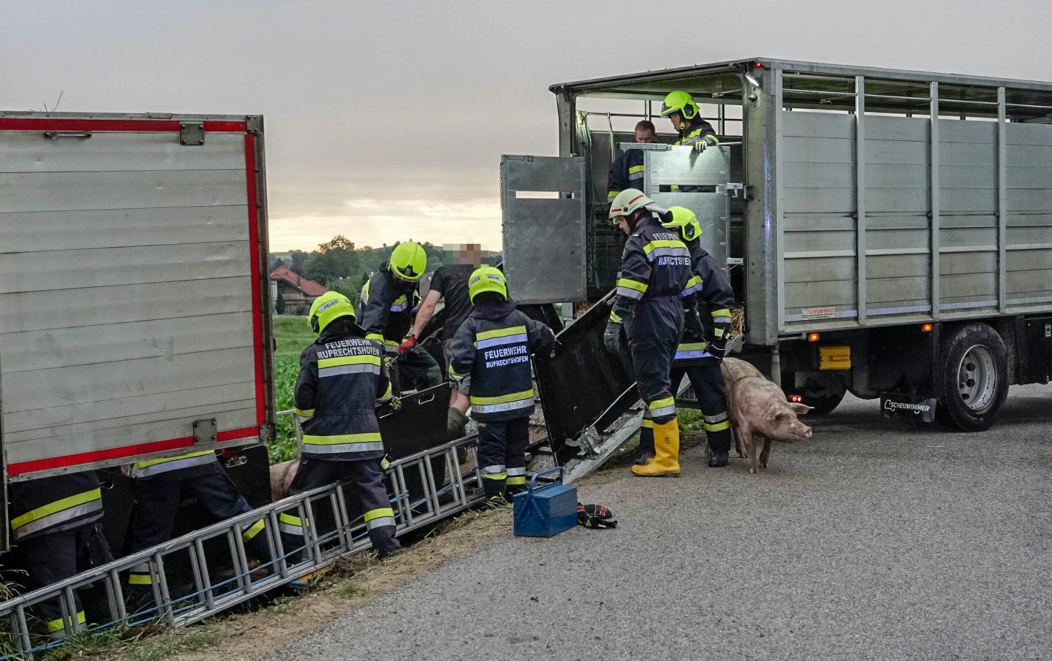 Die Einsatzkräfte vor Ort