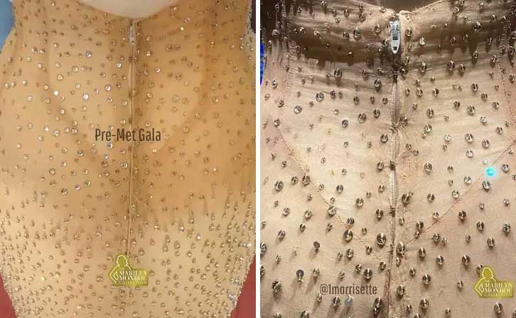 Fans waren entsetzt, als sie das Monroe-Kleid in der Ausstellung von "Ripley's" wieder sahen. Das 10 Millionen Dollar teure Kleid scheint irreparabel beschädigt.