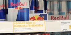 Red Bull-Dosen werden im Supermarkt jetzt rationiert