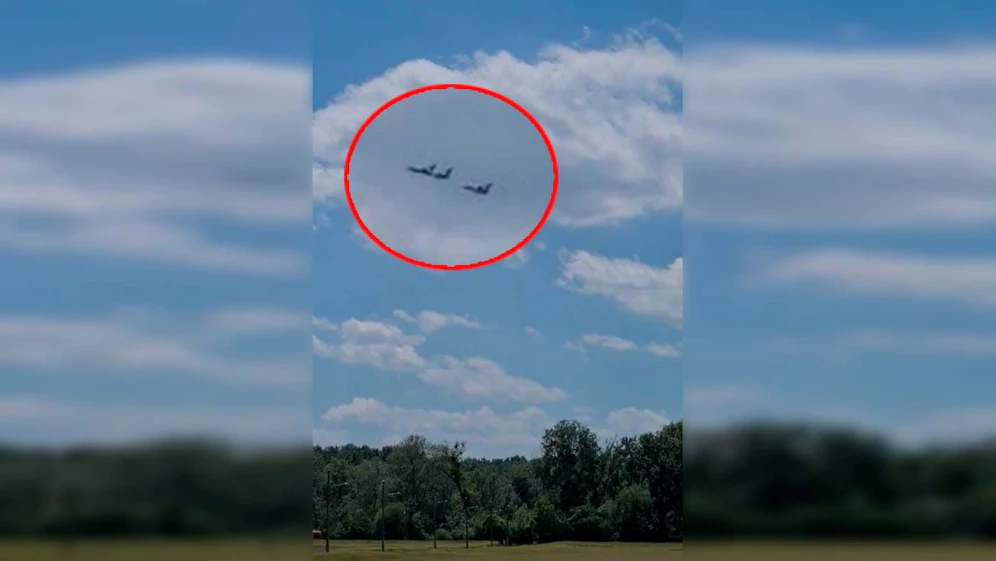 Die Eurofighter bei einem Übungsflug
