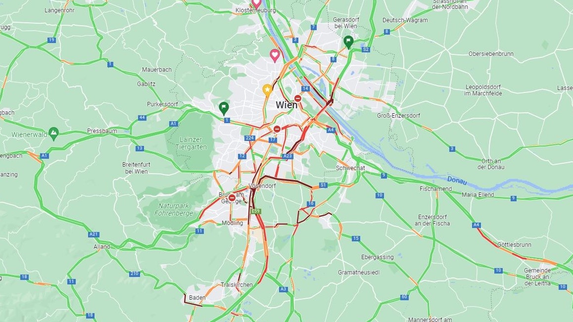 Extremer Stau in Richtung Graz