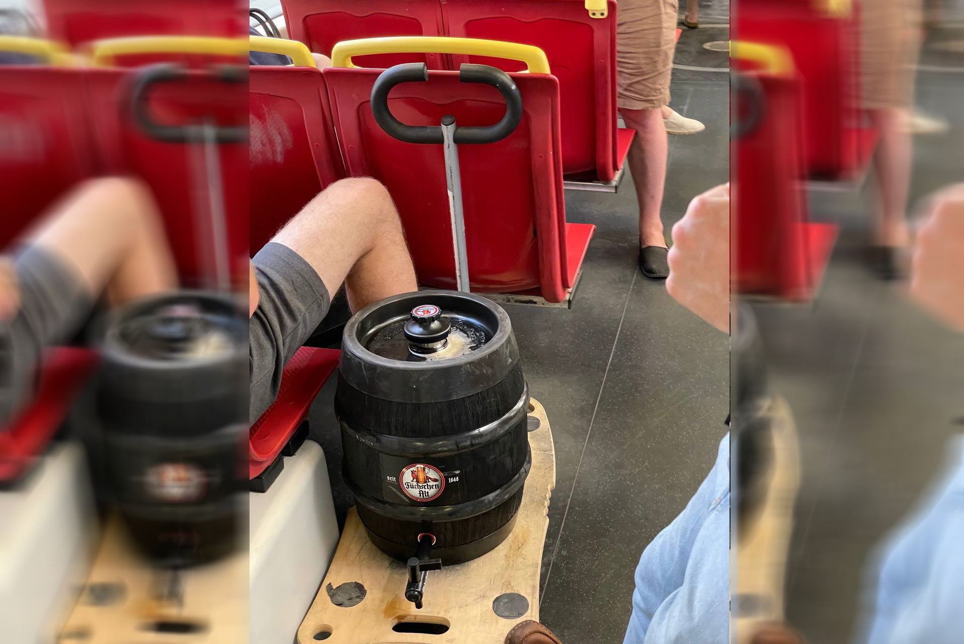 Vier Wiener zapften sich ein Bier nach dem Anderen – in einer Bim.