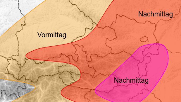 Unwetterpotenzial zu Fronleichnam.