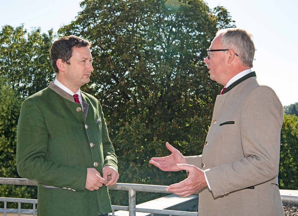 NÖ Bauernbundobmann LH-Stv. Stephan Pernkopf und NÖ Bauernbunddirektor Paul Nemecek hoffen nun auf baldige Klarheit
